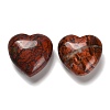 Natural Red Jasper Heart Display Decorations G-P562-02C-1