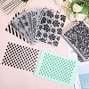 Globleland 20Pcs 20 Styles Plastic Embossing Folder AJEW-GL0002-18-5