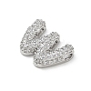 Brass Micro Pave Cubic Zirconia Pendants KK-A300-02P-W-2