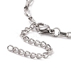 Non-Tarnish 304 Stainless Steel Venetian Chain Bracelet for Men Women BJEW-E031-09P-3