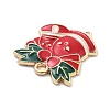 Christmas Theme Alloy Enamel Pendants X-ENAM-D060-04C-2