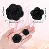  3D Rose Flower Polyester Computerized Embroidered Ornament Accessories DIY-NB0008-21C-2