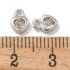 Brass Micro Pave Cubic Zirconia Charms KK-L075-016P-3