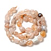 Natural Cherry Blossom Agate Beads Strands G-I351-B07-2