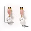 Round Imitation Pearl Hoop Earrings for Women IR2603-3-1