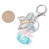 Butterfly Shape Resin & Acrylic Keychain KEYC-JKC01067-06-3