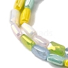 Electroplate Glass Beads Strands EGLA-D300-05-03-3