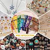 HOBBIESAY 16Pcs 8 Colors Chinese Brocade Tassel Zipper Jewelry Bag Gift Pouch ABAG-HY0001-02-7