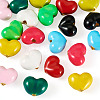 20Pcs 10 Colors Brass Enamel Beads KK-TA0008-47-3