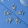 20Pcs 4 Styles Heart/Star Alloy Swivel Clasps FIND-YW0005-60-3