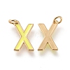 Brass Enamel Pendants KK-R139-02X-2