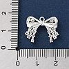 Brass Micro Pave Clear Cubic Zirconia Pendants KK-G491-20D-S-3