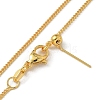 Brass Twisted Chain Necklaces NJEW-M083-01G-01-4