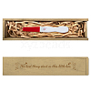 Rectangle Wooden Pregnancy Test Keepsake Box with Slide Cover CON-WH0102-005-1