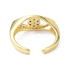 Evil Eye Real 18K Plated Cuff Rings for Women Gift ZIRC-C021-03G-3