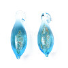 Handmade Gold Sand Lampwork Pendants LAMP-S194-023E-2