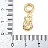 Rack Plating Brass Enamel European Dangle Charms KK-P287-25G-3