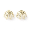 Brass Bead Cap Pendant Bails X-KK-H739-19G-1