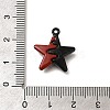 Red and Black Double Screen Alloy Pendants FIND-Z067-01B-10-3