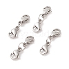 Non-Tarnish 304 Stainless Steel Double Lobster Claw Clasps STAS-E163-57P-A-1