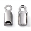 Tarnish Resistant 304 Stainless Steel Folding Crimp Ends X-STAS-R063-29-2