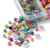 DIY Flat Round & Round Acrylic & Glass Seed Beads Jewelry Making Findings Kits DIY-FS0006-45-2