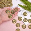 60Pcs Life of Tree Moon Charm Pendant Triple Moon Goddess Pendant Ancient Bronze for Jewelry Necklace Earring Making crafts JX339C-2