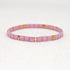 Rainbow Bohemian Style Glass Beads Stretch Bracelets RM1844-6-1