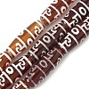 Rice Shape Tibetan Style dZi Beads Strands G-A269-A04-01-2