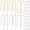 8 Pairs 2 Colors 304 Stainless Steel Earring Findings STAS-BBC0009-72-1