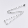201 Stainless Steel Pendant Necklaces NJEW-T009-JN140-40-1-2