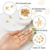 16Pcs 8 Style Brass Stud Earring Findings FIND-TA0001-85-6