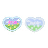 Transparent Printed Acrylic Cabochons TACR-N016-04-2