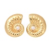 304 Stainless Steel ABS Plastic Pearl Stud Earrings STAS-D368-01A-G-4