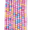 Ombre Effect Opaque Crackle Glass Beads Strands GLAA-Q106-01A-A08-2