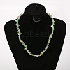 Natural Green Aventurine Chip Beaded Necklaces for Women FS-WG9F5E2-01-1