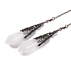 Natural Quartz Crystal Pointed Dowsing Pendulum Big Pendants G-H285-06R-A25-2