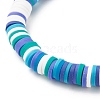 Polymer Clay Heishi Beads Stretch Bracelet for Women BJEW-JB07207-01-6