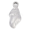 304 Stainless Steel Pendants STAS-L022-255P-1