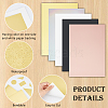 CRASPIRE 35Pcs 5 Colors A4 Rectangle Metallic Craft Paper Cards DIY-CP0010-14-6