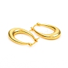 Brass Hoop Earrings EJEW-F250-02-G-2