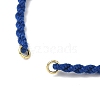 Braided Cotton Cord Bracelet Making MAK-L043-02G-05-2