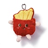 Cute Cartoon Plush Cloth Pendant Decoration HJEW-K048-01B-1