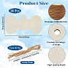 Unfinished Blank Wooden Big Pendants Kit WOOD-WH20014-003A-2