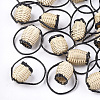 Handmade Reed Cane/Rattan Woven Pendants WOVE-T006-100-1