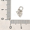 Brass Micro Pave Cubic Zirconia Pendants KK-Q001-08P-3