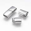 Tarnish Resistant 304 Stainless Steel Magnetic Clasps with Glue-in Ends STAS-G143-80P-3