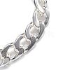 304 Stainless Steel Curb Chain Bracelets BJEW-P064-20S-2