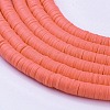 Handmade Polymer Clay Beads X-CLAY-R067-8.0mm-14-4
