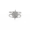 201 Stainless Steel Open Cuff Finger Ring Enamel Settings X-STAS-S119-159A-P-1